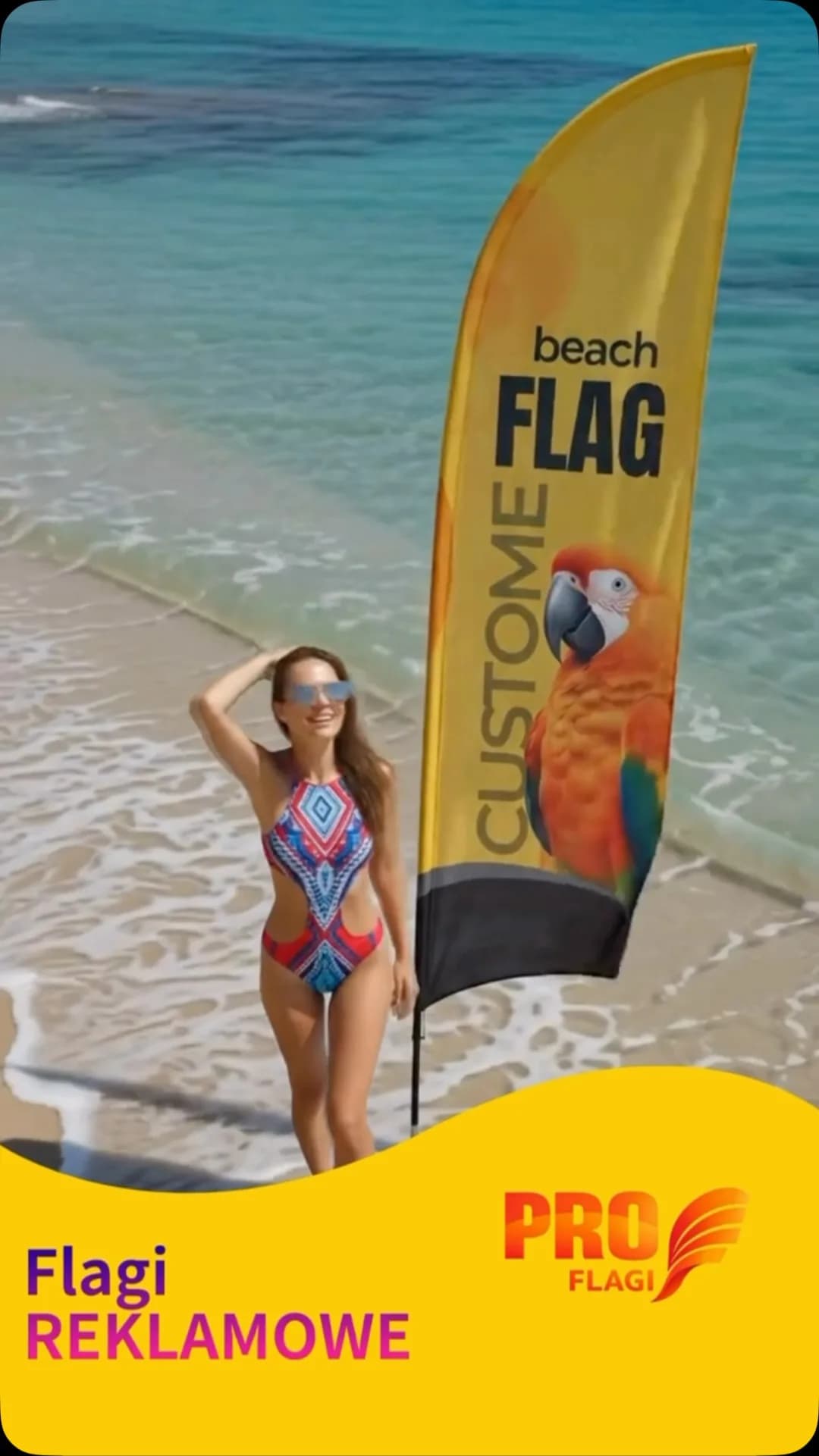 “Ta reklama kosztuje mniej niż baner, a działa lepiej.”#beachflag #reklama #eventmarketing