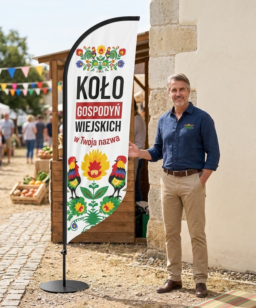 Koło Gospodyń Wiejskich Flaga reklama KGW nr 2