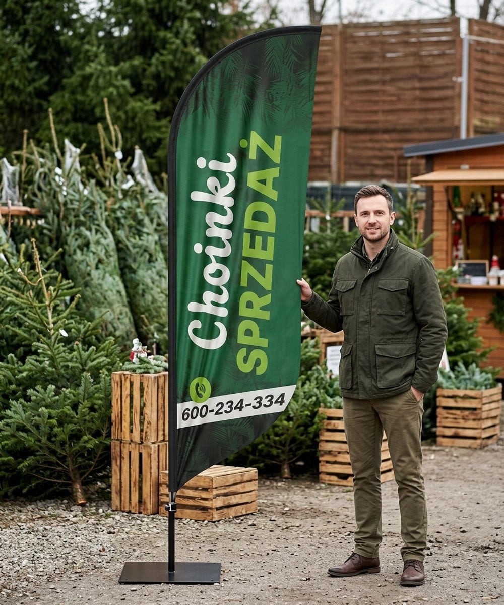 Sprzedaż choinki reklama nr 3 Beachflag Winder Flaga